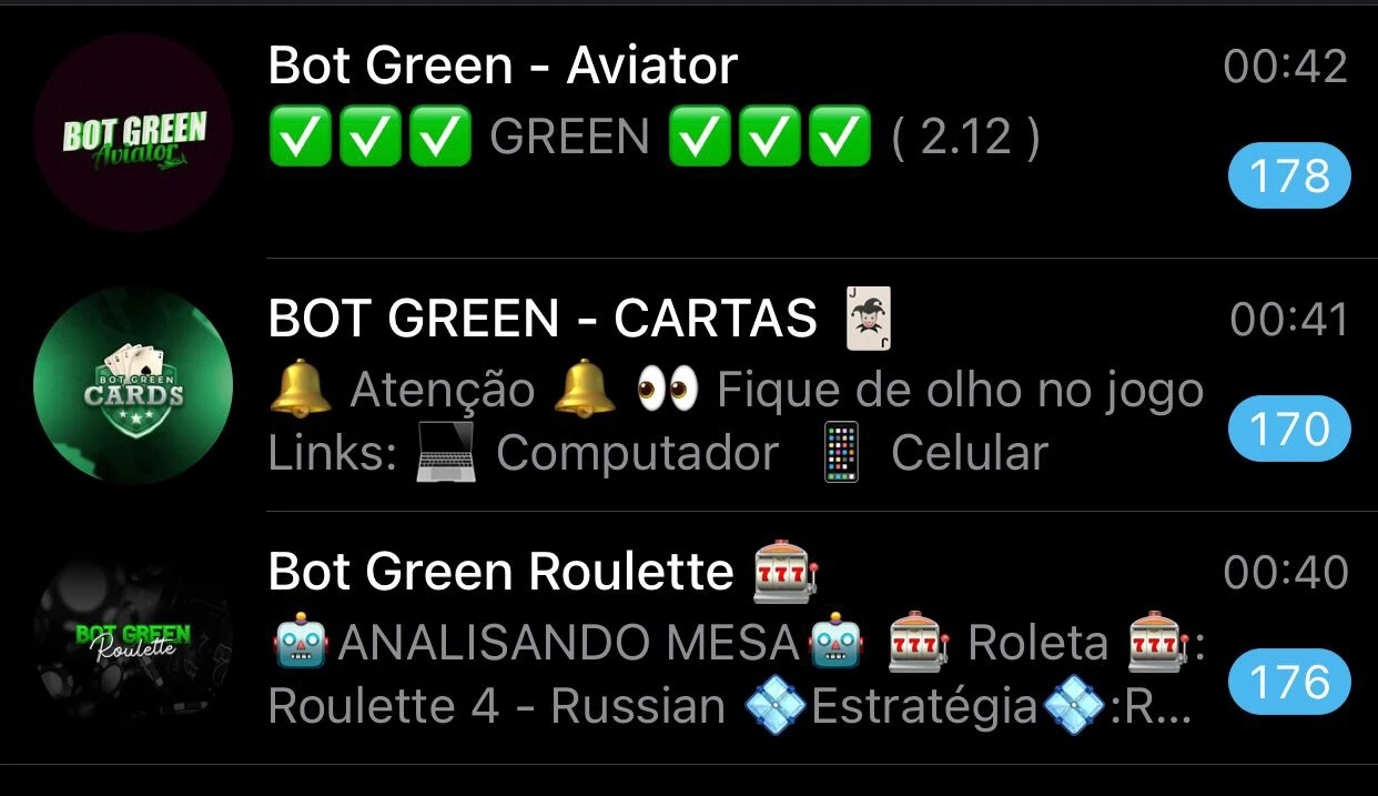 Bot green aviator